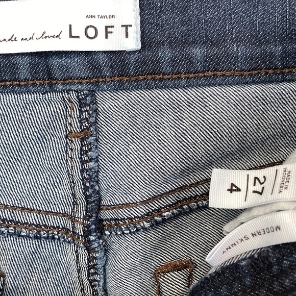 Women's  Loft modern skinny jeans - Picture 3 of 6